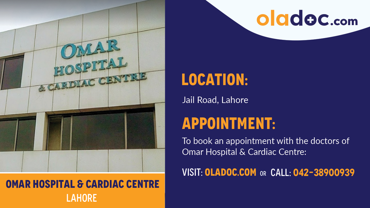 Location Of Omar Hospital and Cardiac Centre Lahore